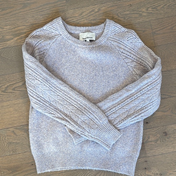 Heartloom Heather Pale Purple Knit Sweater - Picture 3 of 8